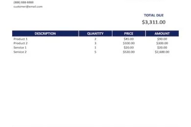 freelance invoice template sample image