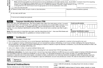 2023 W-9 Form
