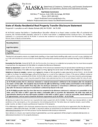 Alaska Property Disclosure Statement (Form 08-4229)