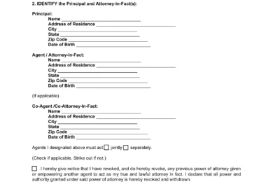 Arizona Durable Power of Attorney Form