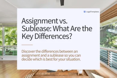 assignment vs sublease what every tenant should know