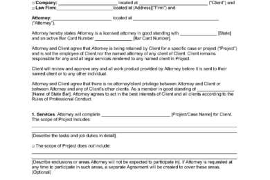 Attorney Representation Agreement