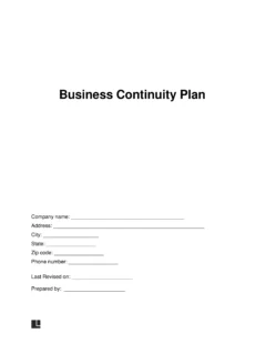 Business Continuity Plan Template