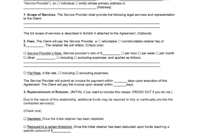 Business Development Retainer Agreement