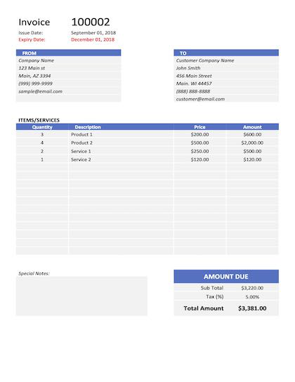 Commercial Invoice