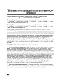Connecticut-Non-Disclosure-Agreement