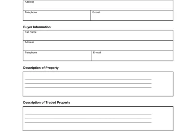 Even Trade Bill of Sale screenshot