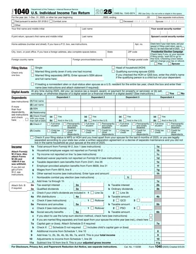Form 1040 2024
