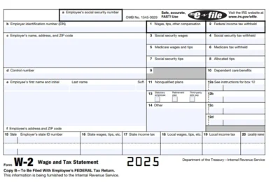 Form W-2 2025