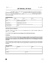 jet ski bill of sale form