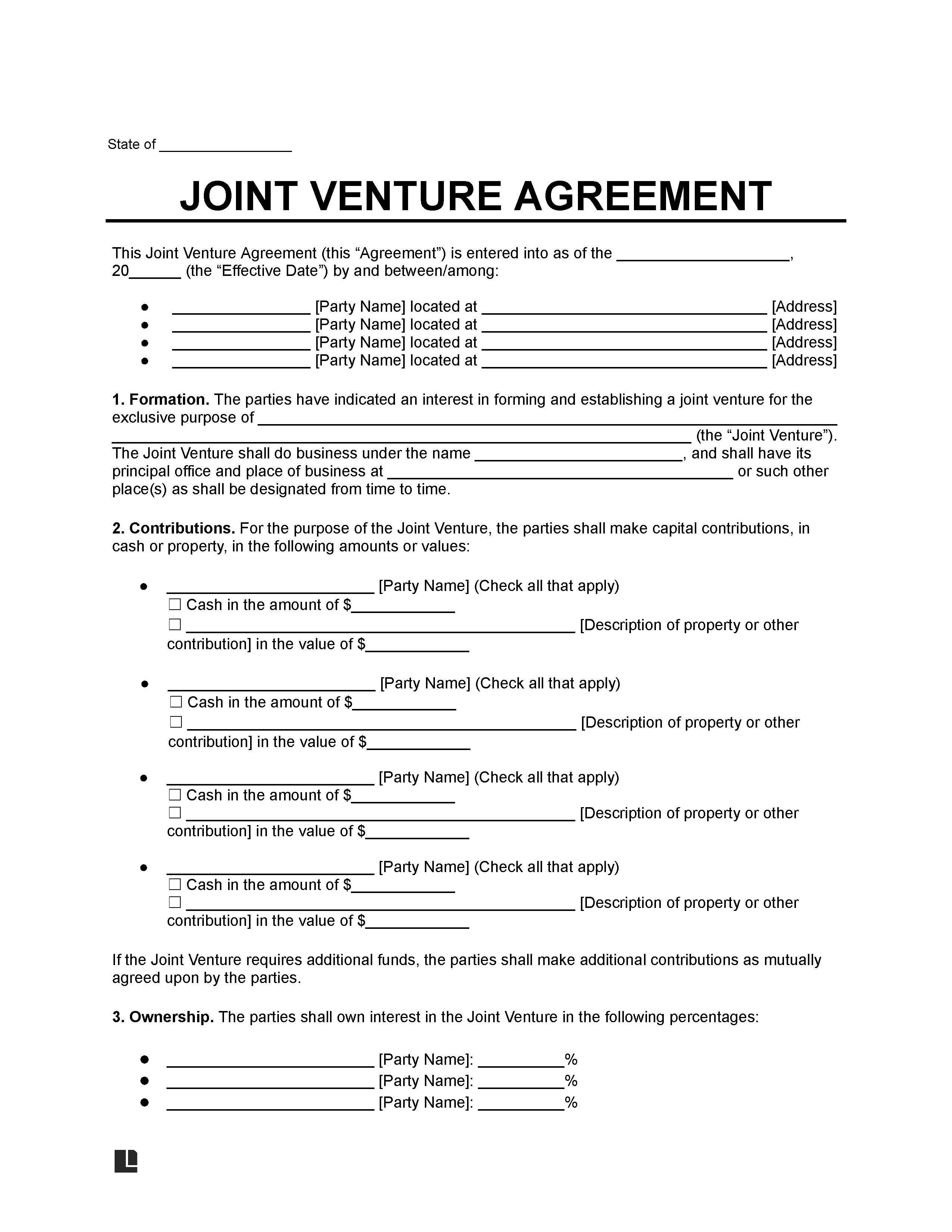 Joint Venture Agreement