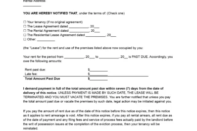 Maine 7-Day Notice to Quit Non-Payment