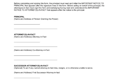 Minnesota Limited Power of Attorney Template