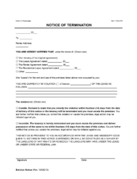 Mississippi 14-Day Notice to Quit for Non-Compliance