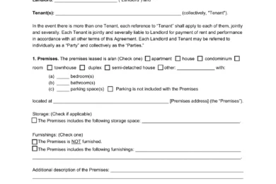 Mississippi Month-to-Month Rental Agreement