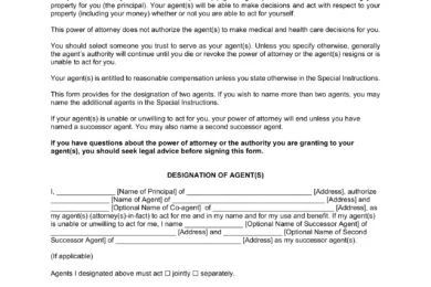 Missouri Durable Power of Attorney Form