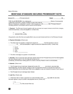 Montana Standard Secured Template