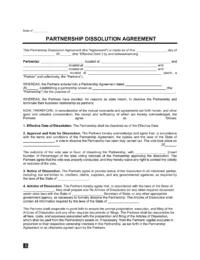 Partnership Dissolution Agreement