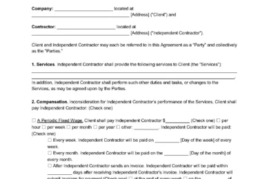 Sales Consultant Agreement Template