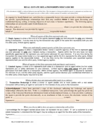 South Dakota Real Estate Relationships Disclosure Form