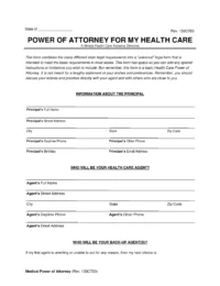 Universal Medical Power of Attorney