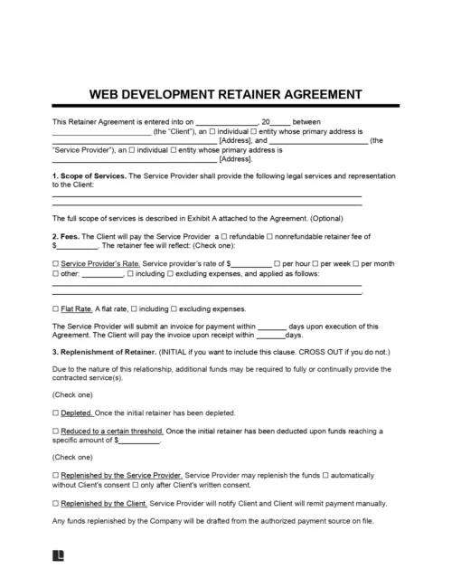 Web Development Retainer Agreement
