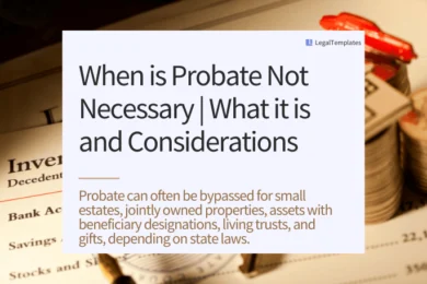 When is Probate Not Necessary