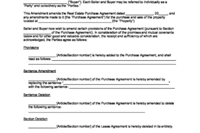 amendment-to-real-estate-purchase-agreement