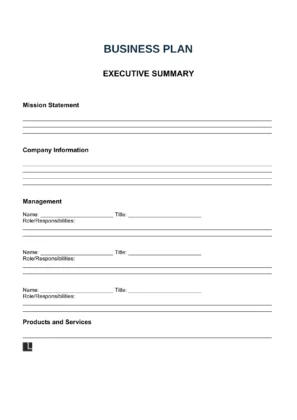 business plan template