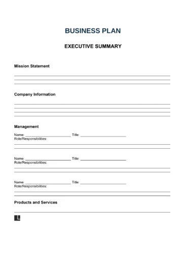 business plan template