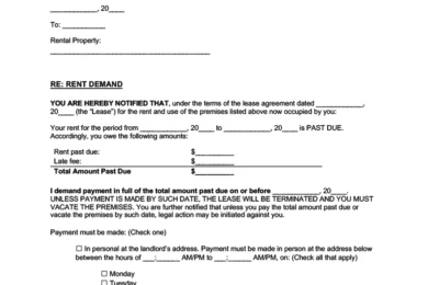 New York eviction notice 14 day pay rent or quit screenshot