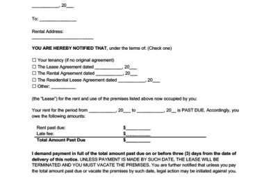 Oregon eviction notice 3 day pay rent or quit screenshot