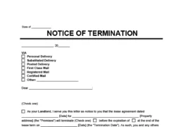 lease termination