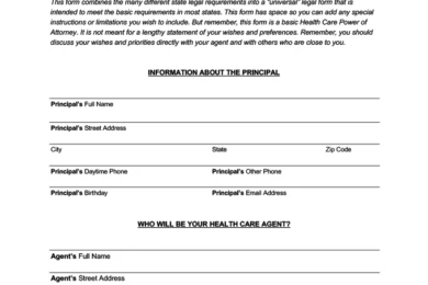 Colorado Medical Power of Attorney Form
