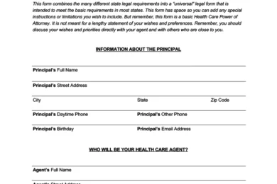 Georgia Medical Power of Attorney Form