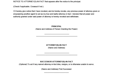 Minnesota Power of Attorney Form