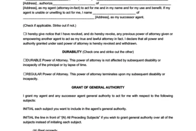 North Dakota power of attorney