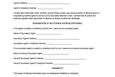 Pennsylvania power of attorney