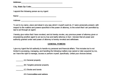 Vermont power of attorney form
