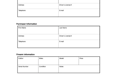 indiana firearm bill of sale