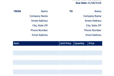invoice example template