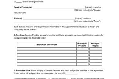 Landscaping Service Contract Template