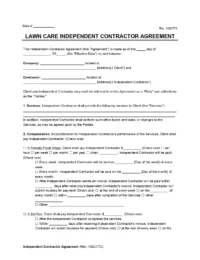 lawn care contract template