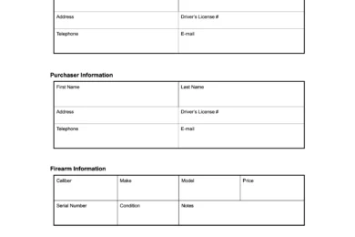 missouri firearm bill of sale