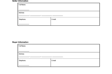 New Hampshire Bill of Sale Forms