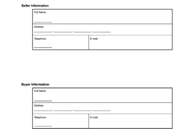 North Carolina Bill of Sale Form