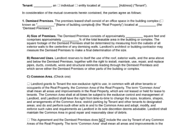Office Space Rental Agreement