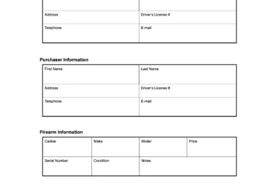 oklahoma firearm bill of sale form