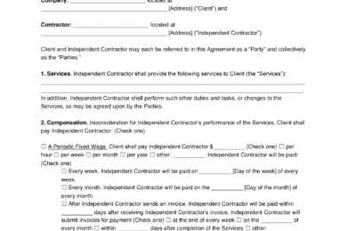 tutoring contract template