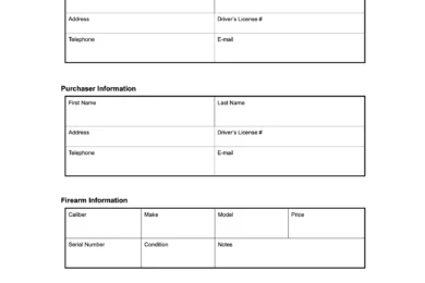 utah firearm bill of sale